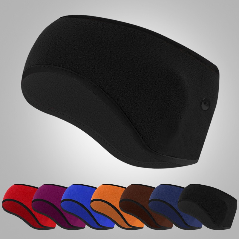 Winter Headband Fleece - 冬用フリースイヤーウォーマーヘッドバンド、通気性のある防風性のある伸縮性のある汗止めバンド、サイクリング、ランニング、アウトドアスポーツ用ヘッドウェア
