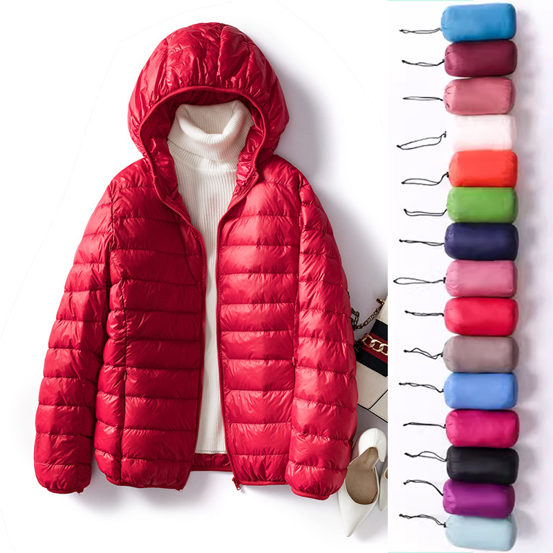 Down Jacket Packable - オーバーサイズ 5xl 6xl 7xl 女性超軽量パッカブル秋冬暖かいジャケット 2023