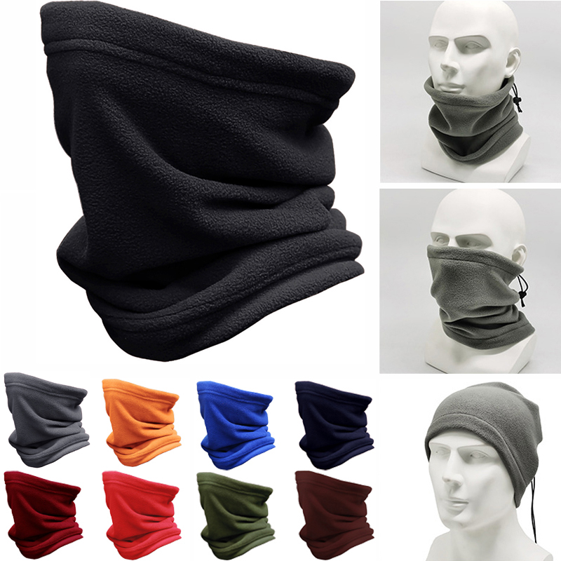 Neck Gaiter Fleece - 男性と女性のためのサーマルフリースネックゲートル、チューブスカーフ、ハーフフェイスマスク、フェイスカバー、耐寒性、キャンプ、スキー、スノーボード、冬