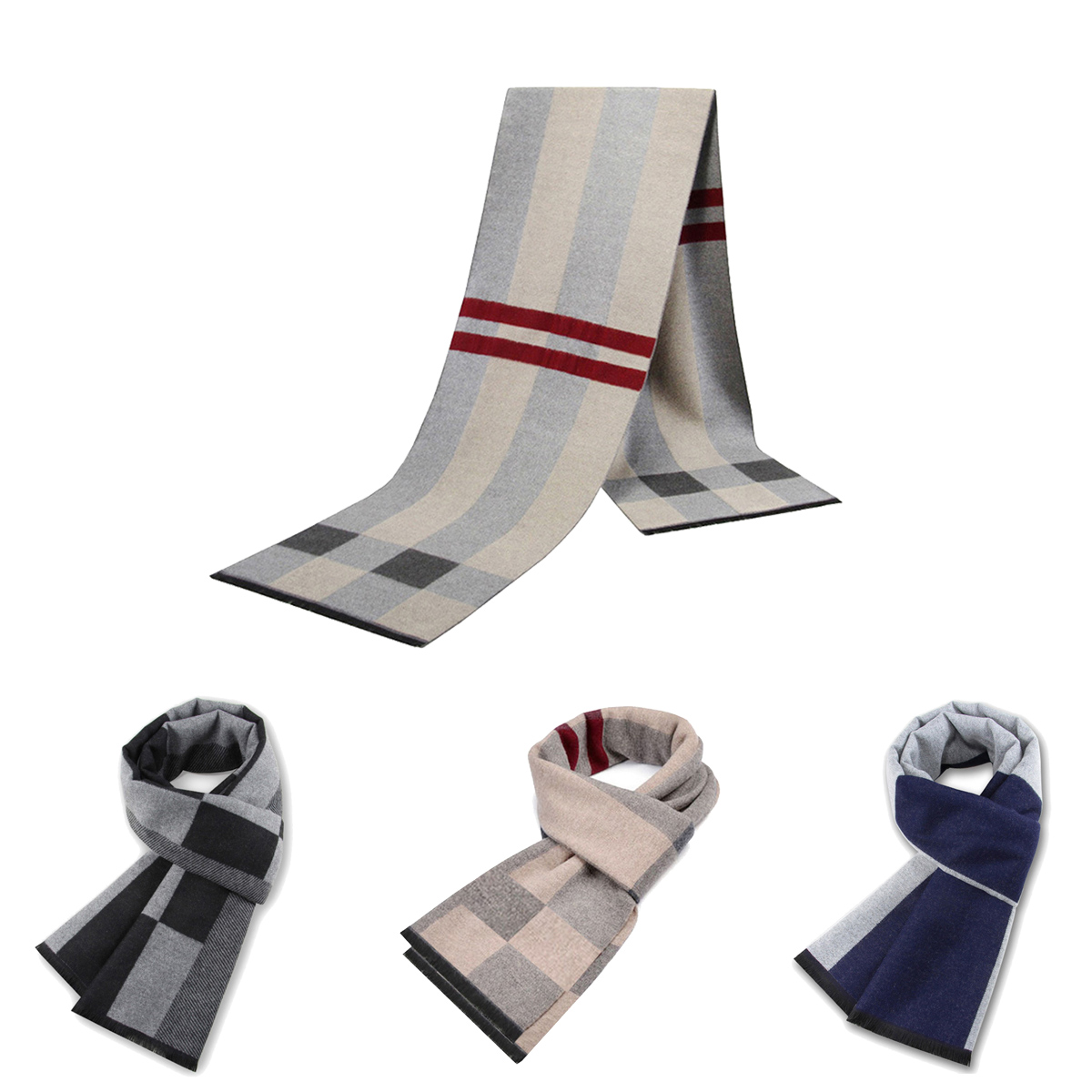 Wool Scarf Men - メンズスカーフ 男性用 冬 コピー カシミヤ ショール