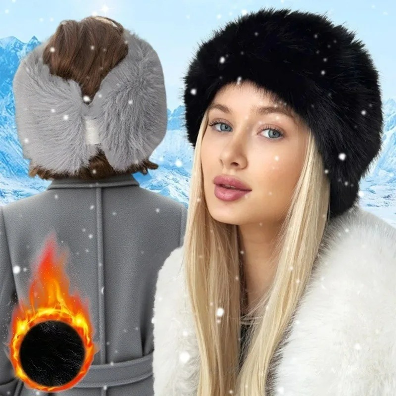 ワイドバンドファーヘッドバンド冬用保温イヤーマフ伸縮性フリー - Fleece Ear Warmer Band のレビューと価格