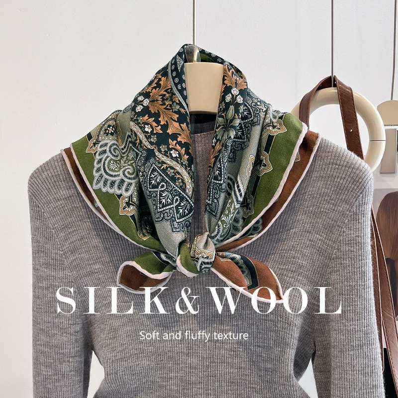 セントラルコンパス ペルシアンフローラルスクエアスカーフ 3 - Shawl Wrap Winter のレビューと価格