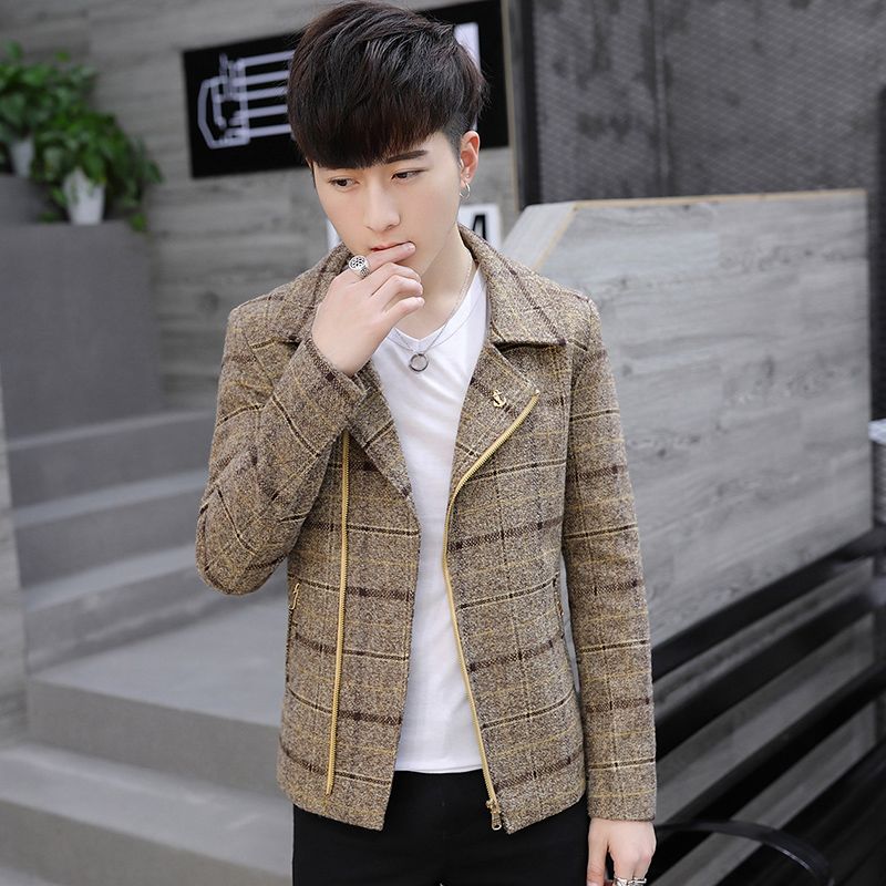 メンズショートウール混紡ピーコート 2026秋冬新作 韓国風 - Wool Coat Peacoat のレビューと価格