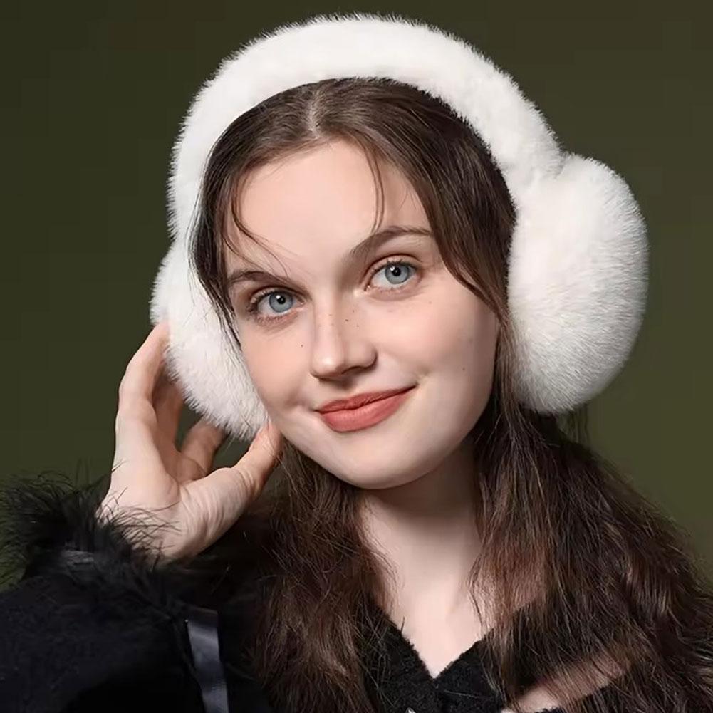 ファッション冬暖かいイヤーマフふわふわイヤーマフ女性用ソフト - Earmuffs Foldable のレビューと価格
