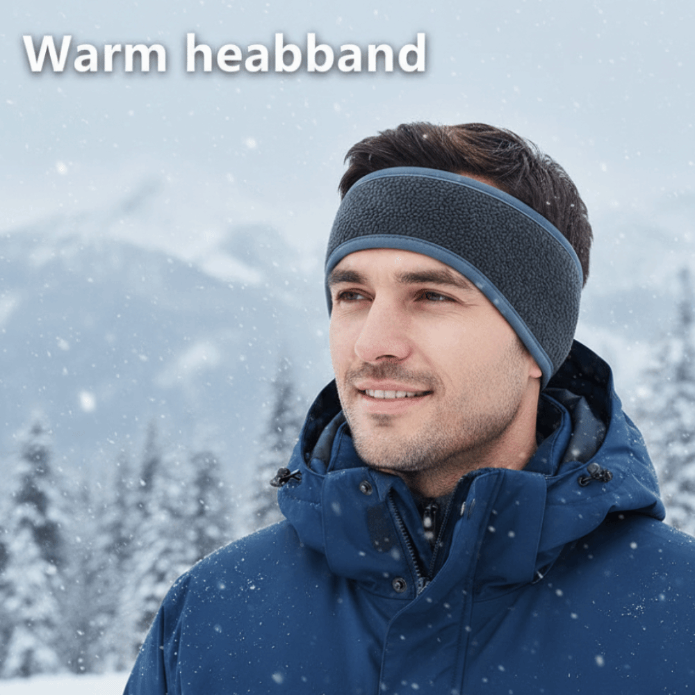 暖かいフリーススポーツヘッドバンドソフト防風厚い冬用汗止めバ - Winter Headband Fleece のレビューと価格