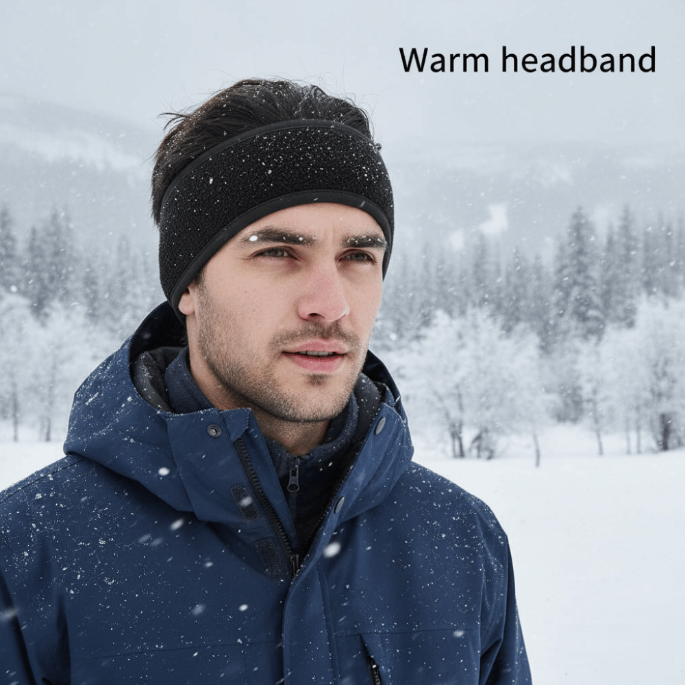 暖かいフリーススポーツヘッドバンドソフト防風厚い冬用汗止めバ - Winter Headband Fleece のレビューと価格