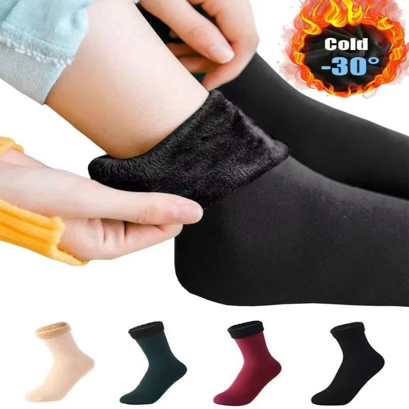 1/2/3 ペア男性女性冬厚み暖かいショートソックス熱カシミ - Thermal Sock Wool のレビューと価格