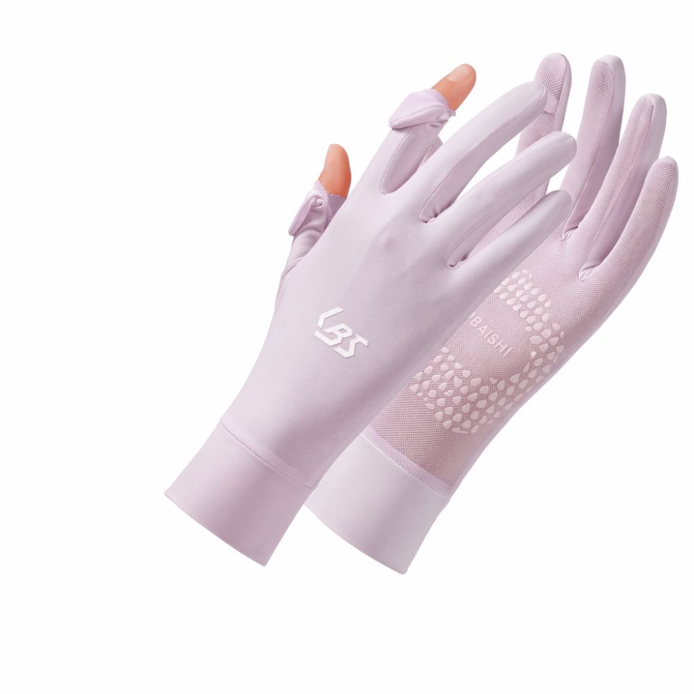 女性用アイスシルク UV 保護手袋ノンスリップタッチスクリー - Touch Screen Gloves のレビューと価格