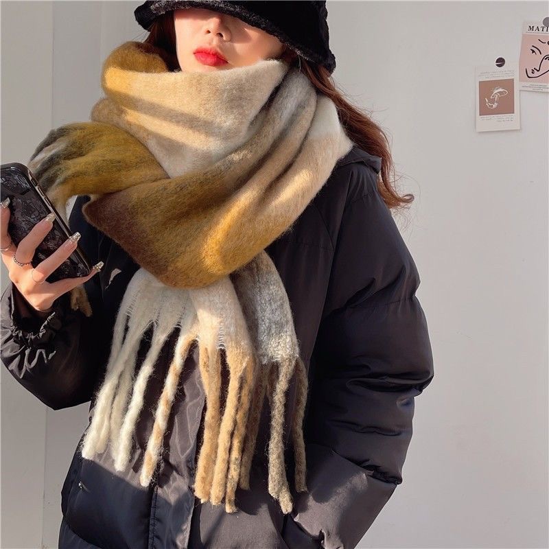 2025新しい冬厚く暖かいスカーフ女性カシミヤショールとラッ - Cashmere Pashmina Wrap のレビューと価格