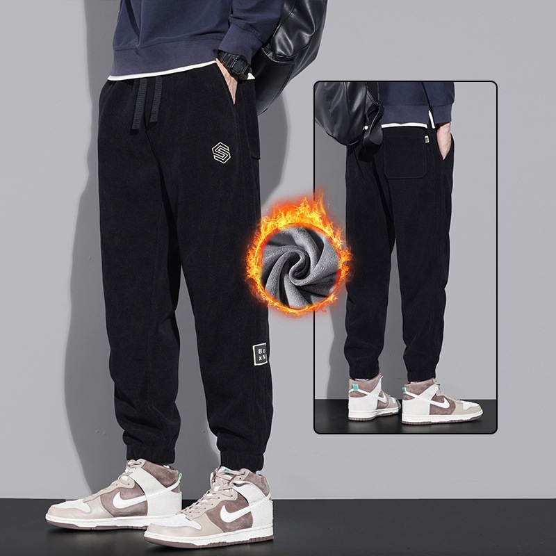メンズコーデュロイスウェットパンツ春秋裏地付きルーズスポーツ - Corduroy Pant Warm のレビューと価格