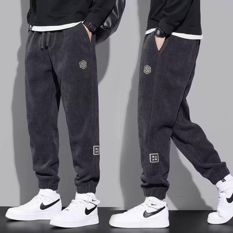 メンズコーデュロイスウェットパンツ春秋裏地付きルーズスポーツ - Corduroy Pant Warm のレビューと価格