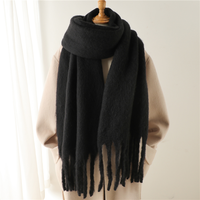冬用スカーフ女性用カシミア暖かい固体パシュミナブランケットラ - Cashmere Pashmina Wrap のレビューと価格