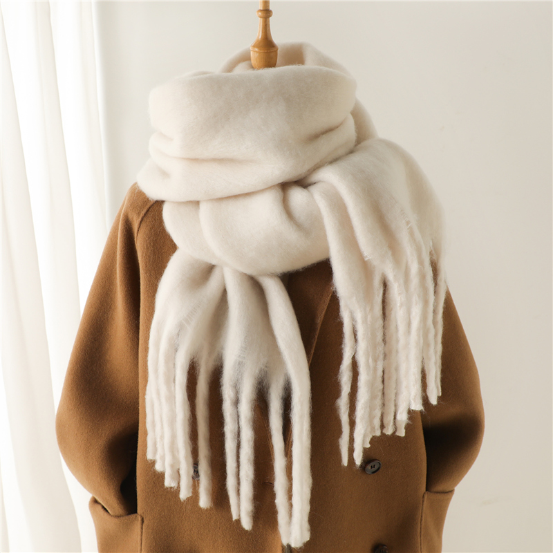 冬用スカーフ女性用カシミア暖かい固体パシュミナブランケットラ - Cashmere Pashmina Wrap のレビューと価格