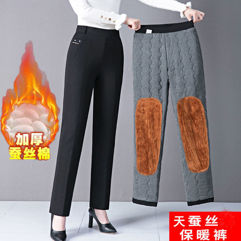 ストレート脚パンツ女性秋/冬2022New女性着用高すべてマ - Corduroy Pant Warm のレビューと価格