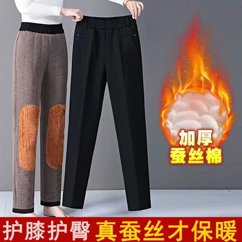 ストレート脚パンツ女性秋/冬2022New女性着用高すべてマ - Corduroy Pant Warm のレビューと価格