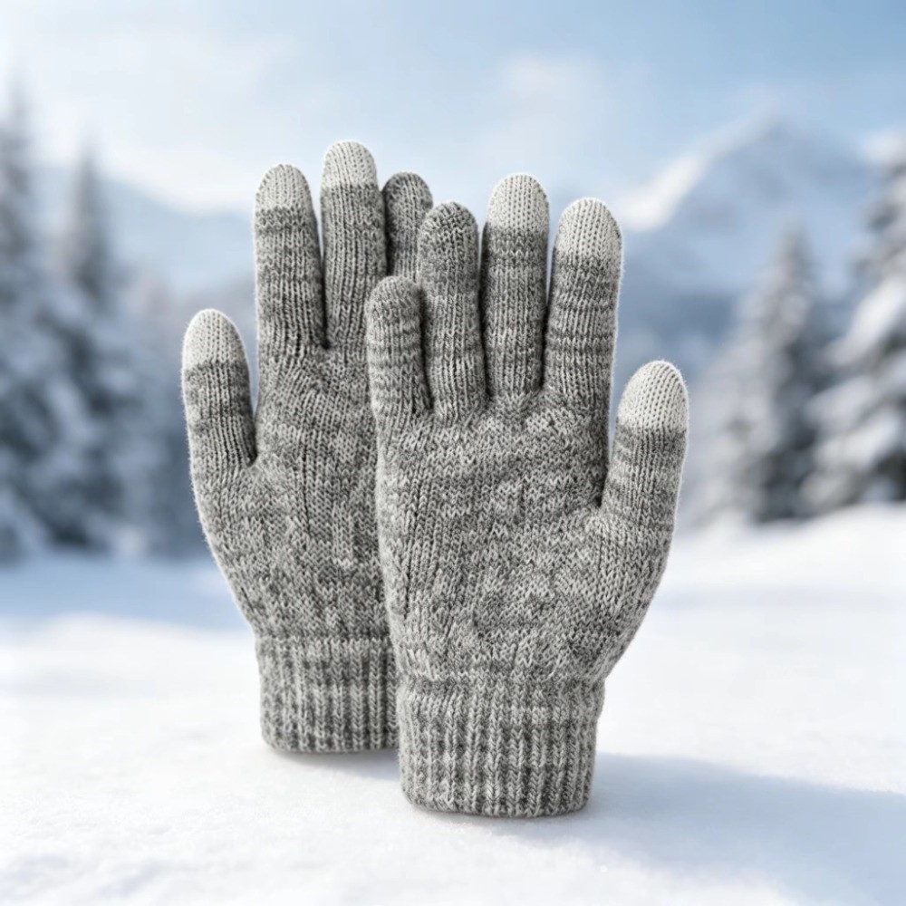 2 ピース/セットファッション冬子供帽子手袋セット裏地防風ニ - Touch Screen Gloves のレビューと価格
