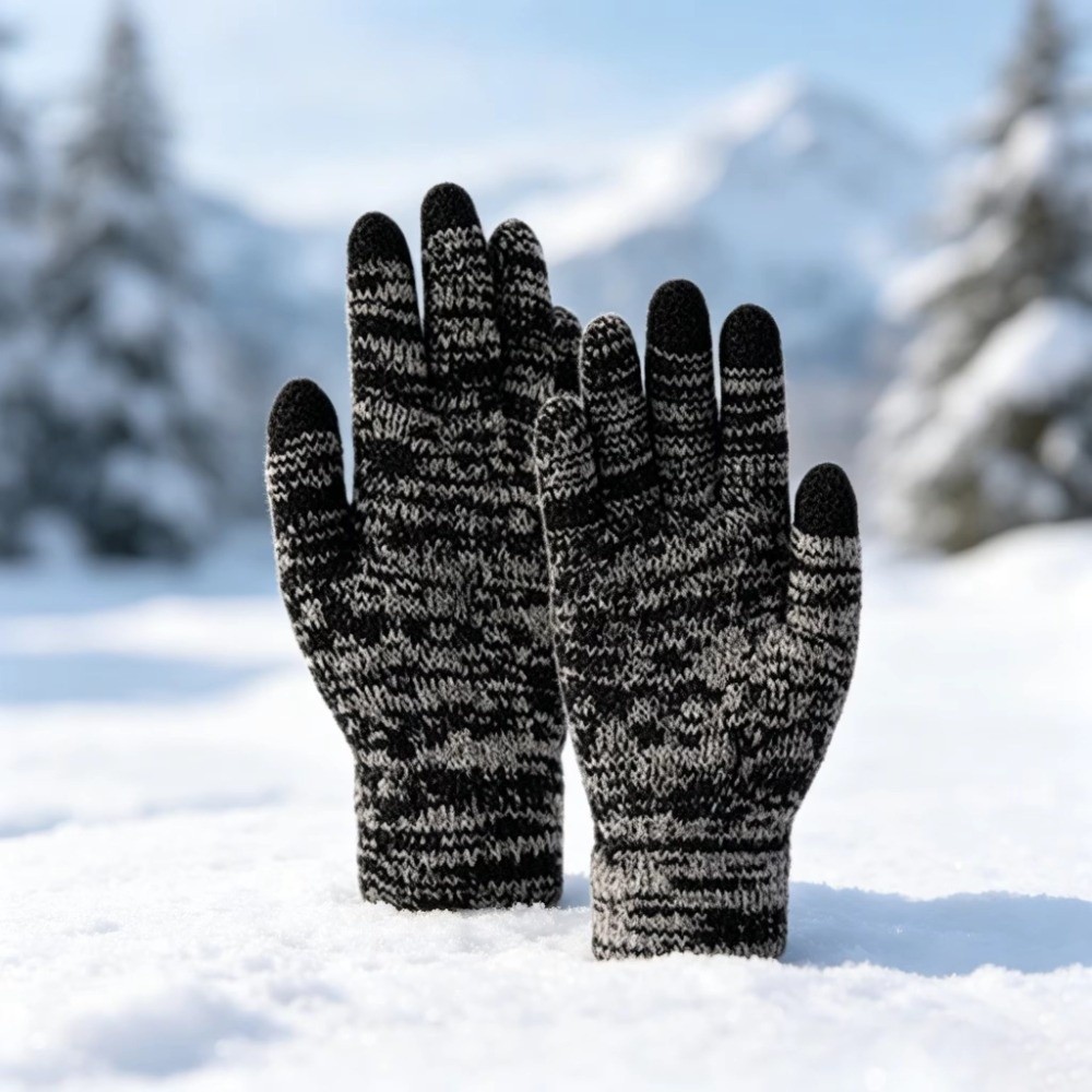 2 ピース/セットファッション冬子供帽子手袋セット裏地防風ニ - Touch Screen Gloves のレビューと価格
