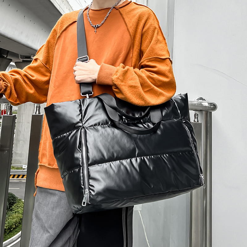 女性 Y2k シルバーショルダーバッグ韓国のファッショントー - Down Jacket Packable のレビューと価格