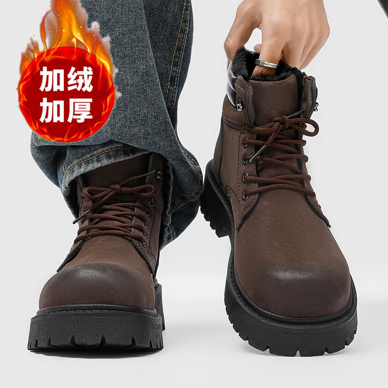 男性ブーツ新しい冬スリッパ暖かい防水ノンスリップぬいぐるみス - Waterproof Winter Boot のレビューと価格