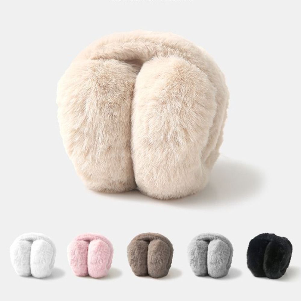 屋外冬用暖かいイヤーマフ、携帯用防寒フェイクファーイヤーマフ - Earmuffs Foldable のレビューと価格
