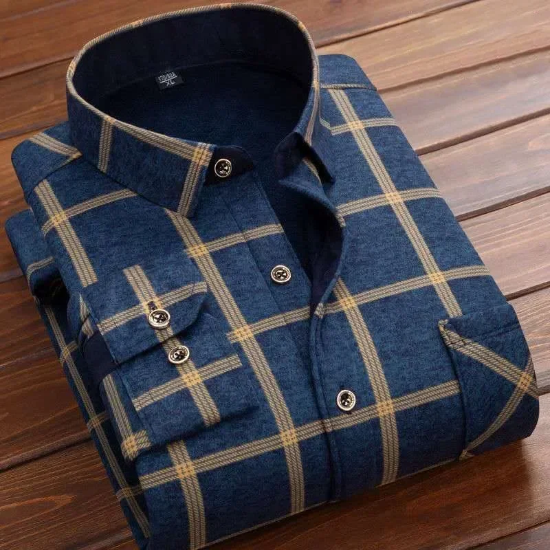 2025年 メンズ 冬用 暖かい 長袖 チェック柄シャツ フ - Flannel Shirt Lined のレビューと価格