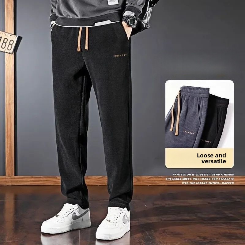 厚手のコーデュロイワークパンツメンズカジュアルストレートレッ - Corduroy Pant Warm のレビューと価格