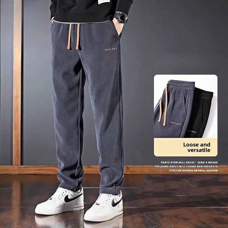 厚手のコーデュロイワークパンツメンズカジュアルストレートレッ - Corduroy Pant Warm のレビューと価格