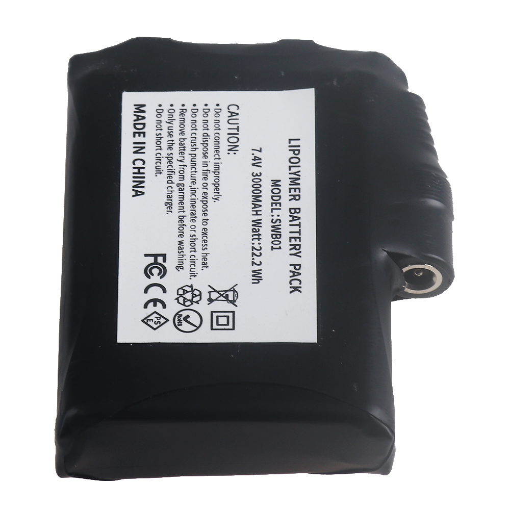 7.4V リチウムポリマー 3000mah バッテリー、加熱 - Heated Vest Battery のレビューと価格