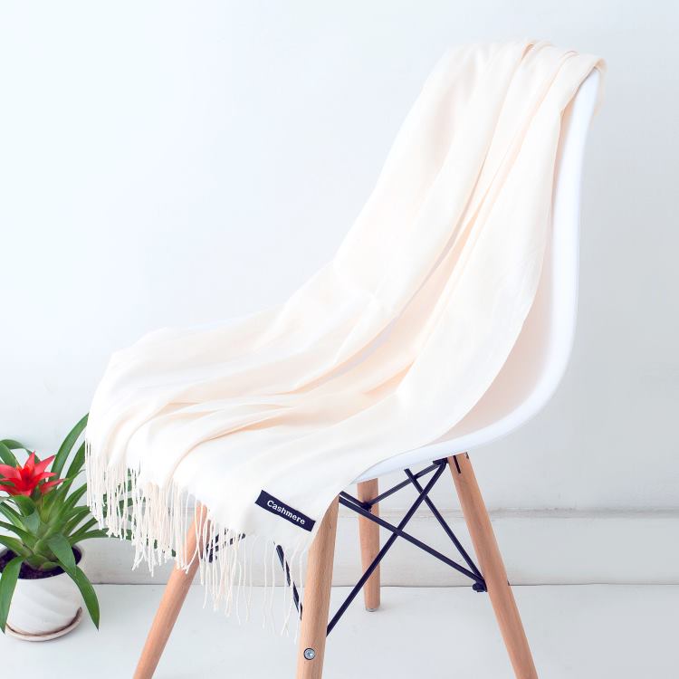 女性のためのカシミヤスカーフ,ヒジャーブスカーフ,長いタッセ - Cashmere Pashmina Wrap のレビューと価格