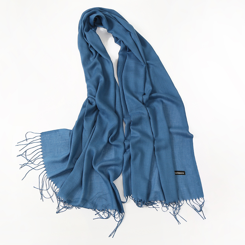 女性のためのカシミヤスカーフ,ヒジャーブスカーフ,長いタッセ - Cashmere Pashmina Wrap のレビューと価格