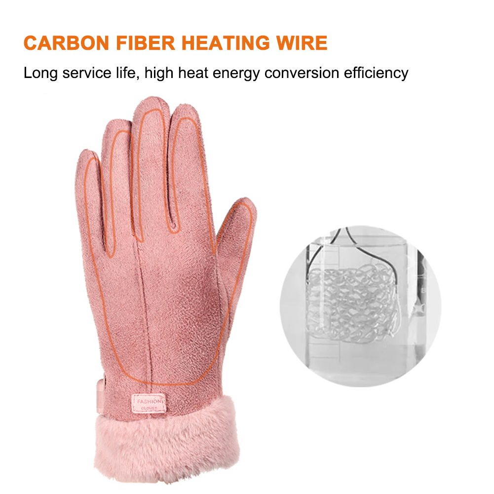 USB 電熱手袋屋外サーマルグローブハンドウォーマー冬スキー - Touch Screen Gloves のレビューと価格