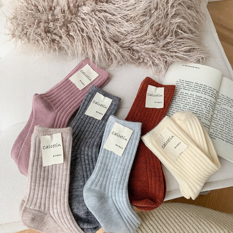 2025 新しい冬カシミヤウールの女性の靴下カジュアル日本の - Thermal Sock Wool のレビューと価格