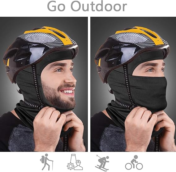 男女兼用スキーマスク、UVカット付きバラクラバフェイスカバー - Balaclava Ski Mask のレビューと価格