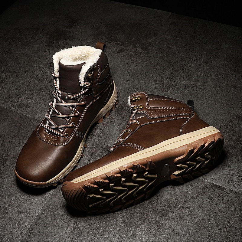 超暖かいメンズウィンターブーツ、大きいサイズ、メンズファー付 - Waterproof Winter Boot のレビューと価格