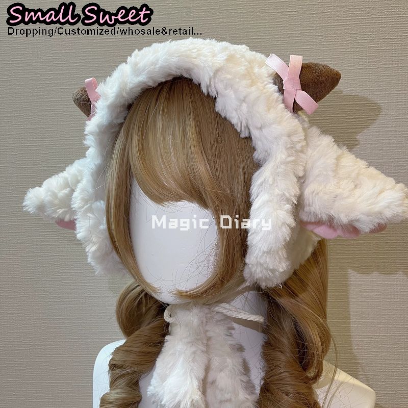 女性サブカルチャー Y2K ガールラム耳フリースヘッドバンド - Winter Headband Fleece のレビューと価格
