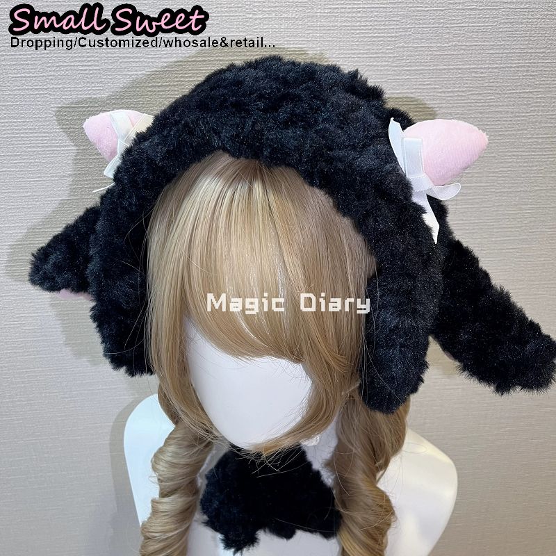 女性サブカルチャー Y2K ガールラム耳フリースヘッドバンド - Winter Headband Fleece のレビューと価格