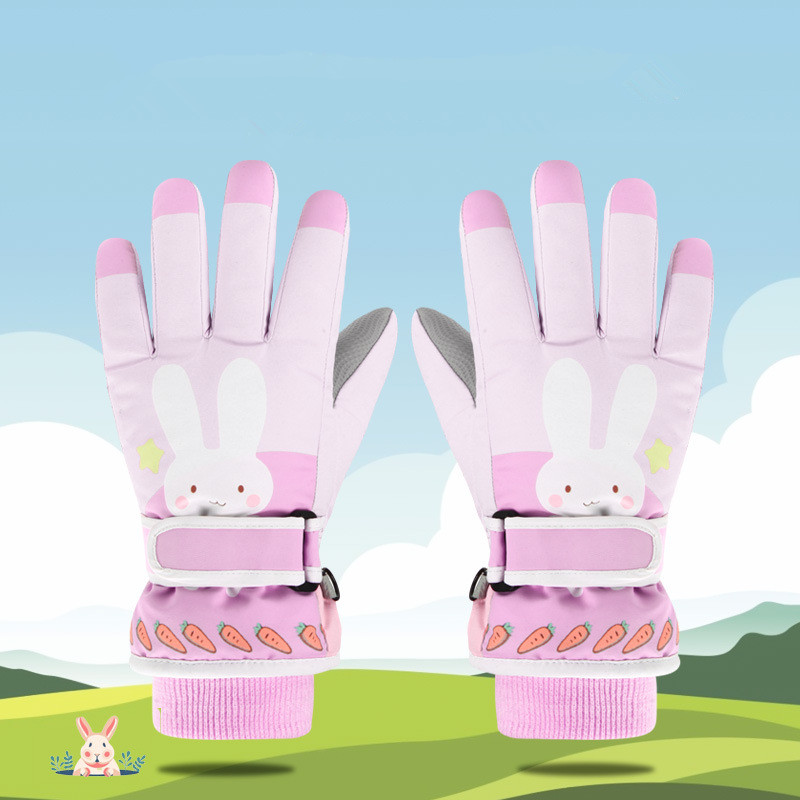 キッズウィンタースノースキーグローブ、防水防寒断熱アウトドア - Snow Glove Insulated のレビューと価格