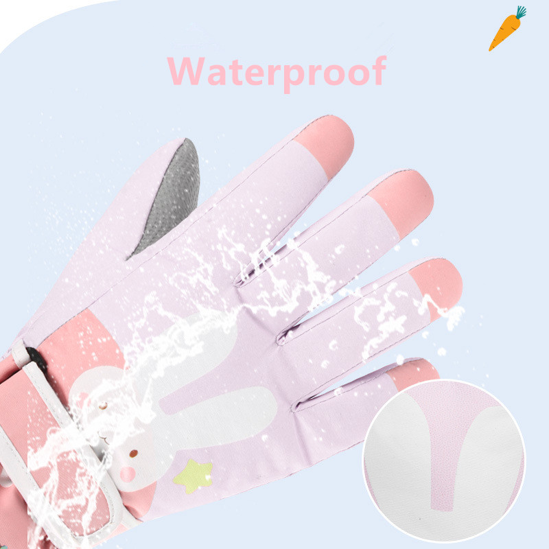 キッズウィンタースノースキーグローブ、防水防寒断熱アウトドア - Snow Glove Insulated のレビューと価格
