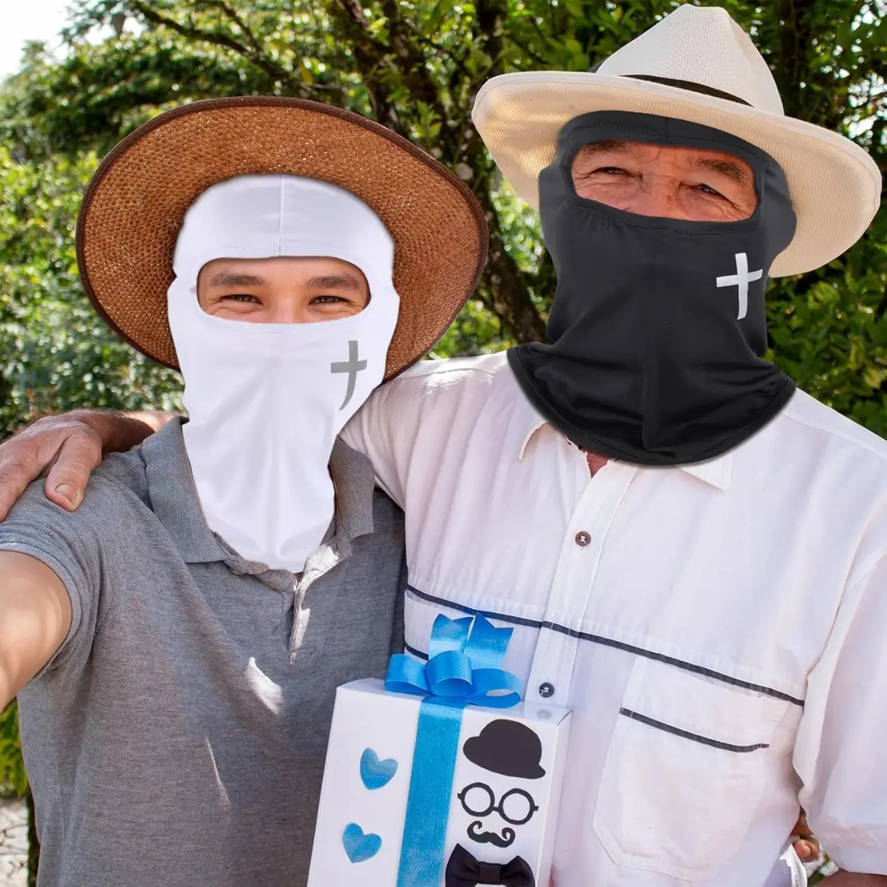 2 個フルフェイスマスクバラクラバスキーカバー UV 防風夏 - Balaclava Ski Mask のレビューと価格