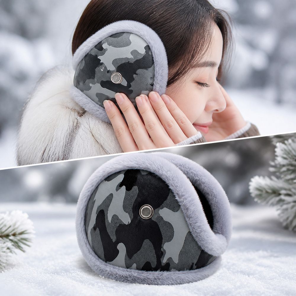 新しいPUレザー製冬用イヤーマフ、折りたたみ式、防風、スピー - Earmuffs Foldable のレビューと価格