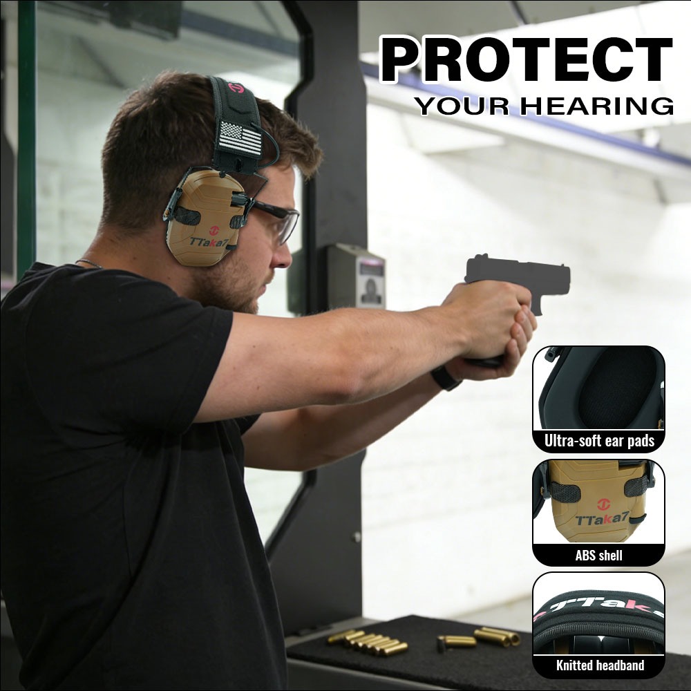 新型W1/W3折りたたみ式電子射撃用イヤーマフ、防音ヘッドホ - Earmuffs Foldable のレビューと価格