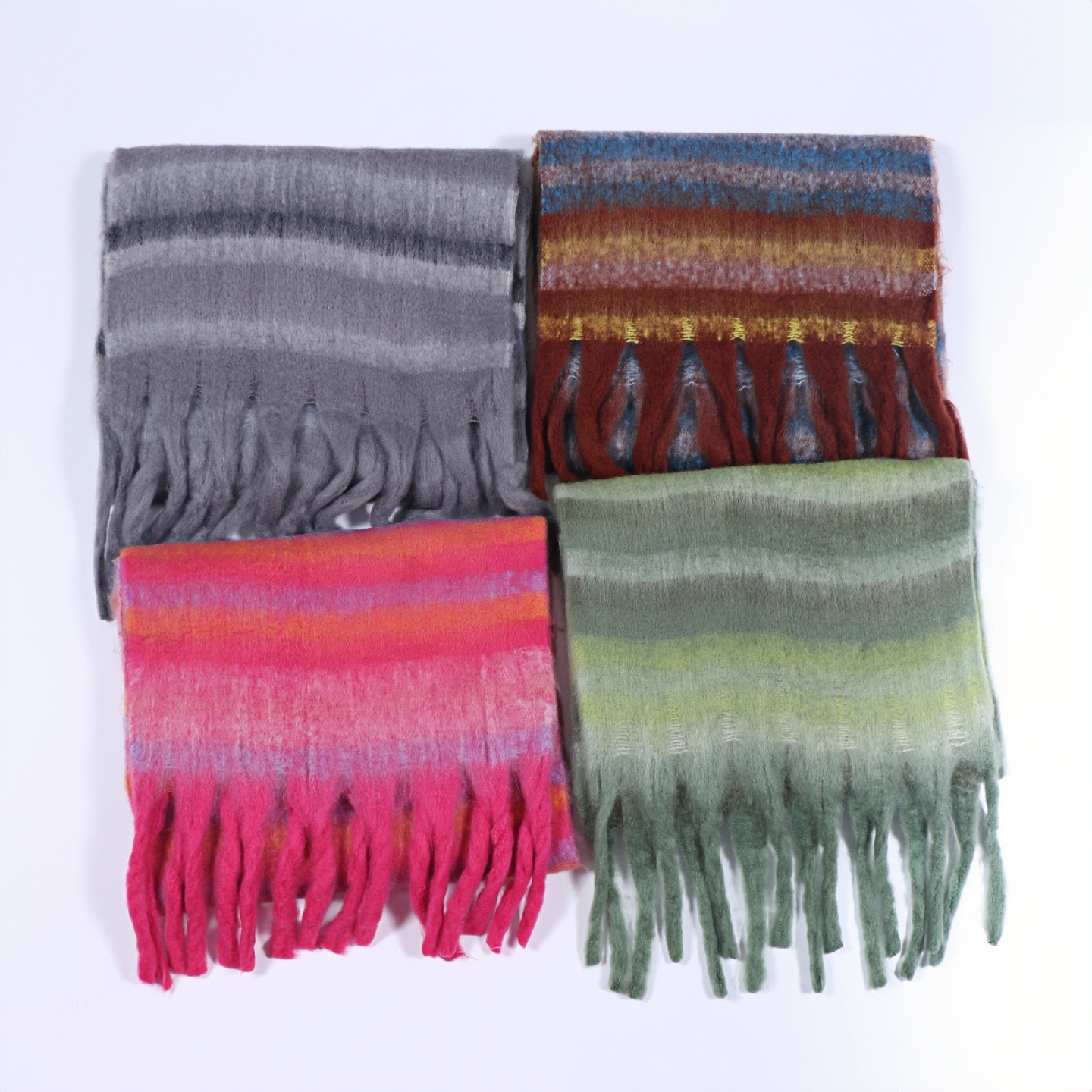 冬のスカーフ女性のためのカシミヤ暖かいストリップパシュミナブ - Cashmere Pashmina Wrap のレビューと価格