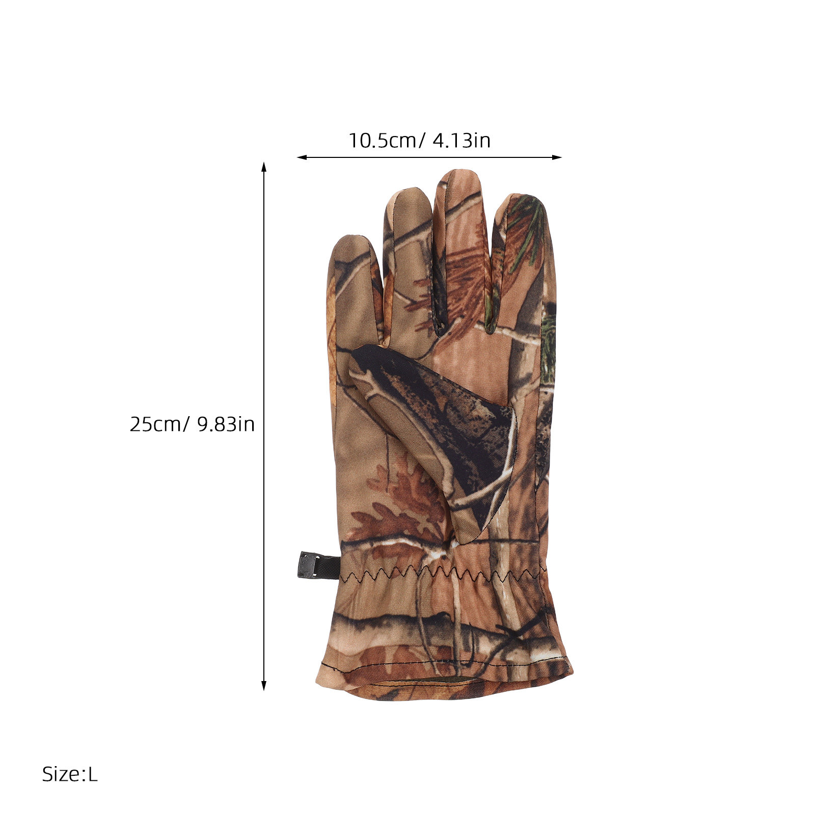 迷彩柄冬用防水ハンティンググローブ メンズ 保温フリース裏地 - Snow Glove Insulated のレビューと価格
