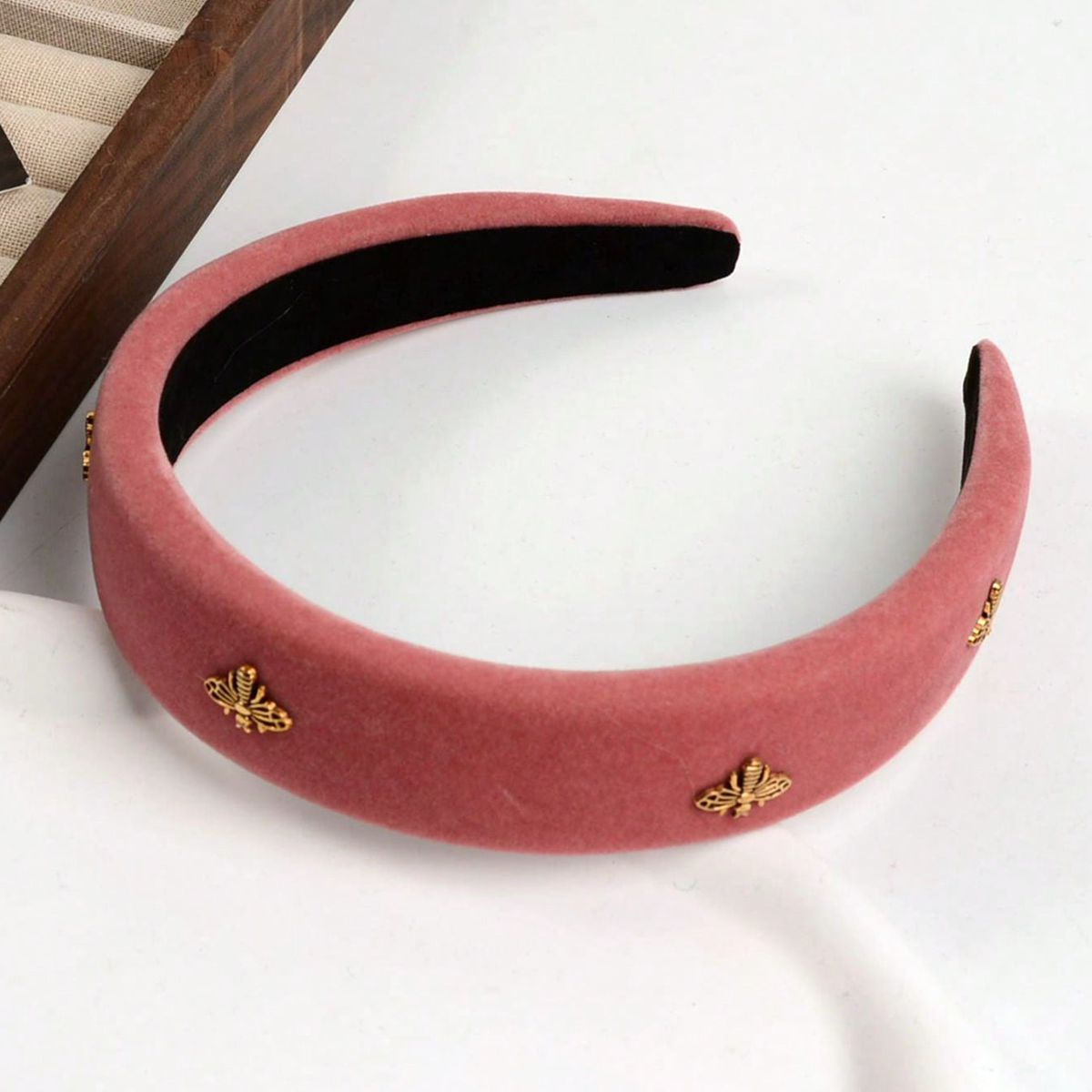 Little Bee ブラックベルベットヘッドバンド 女性用 - Winter Headband Fleece のレビューと価格