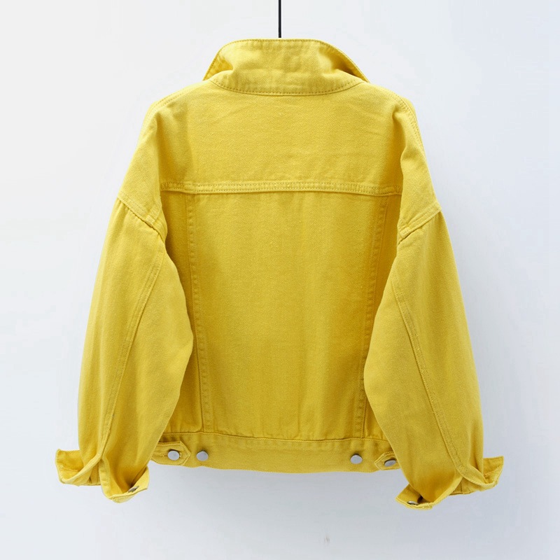 女性のための無地のデニムコート,春と秋の服,ルーズフィット, - Down Jacket Packable のレビューと価格