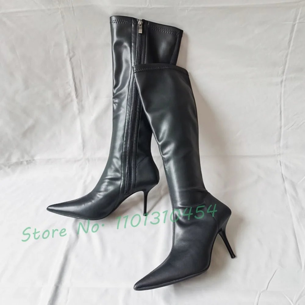 女性のための非常に先のとがったニーハイブーツ,セクシーなロン - Waterproof Winter Boot のレビューと価格