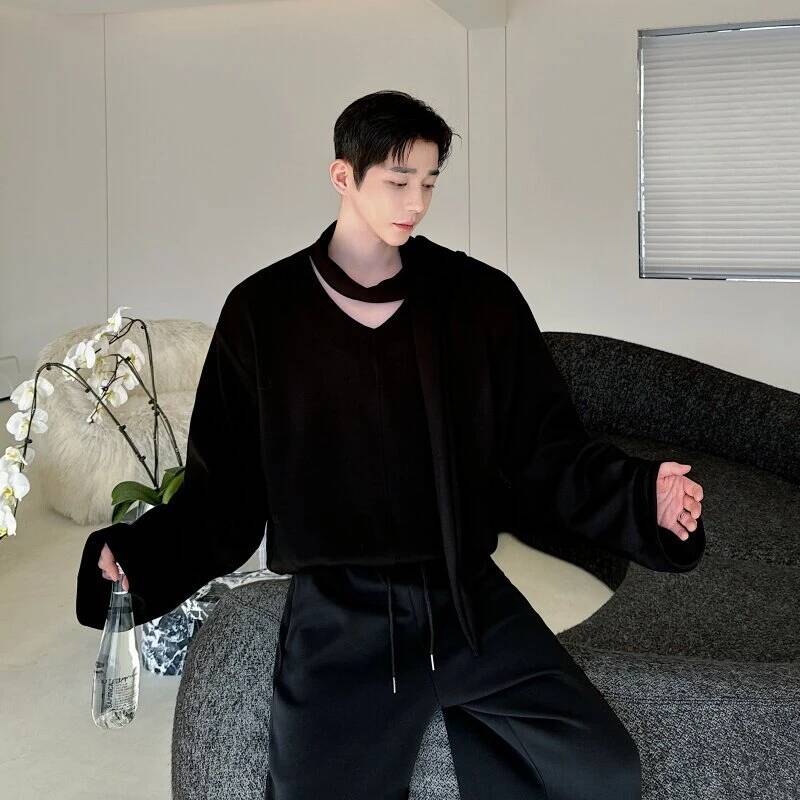 V アバンギャルド メンズ カラー パーカー スカーフ ハイ - Wool Scarf Men のレビューと価格