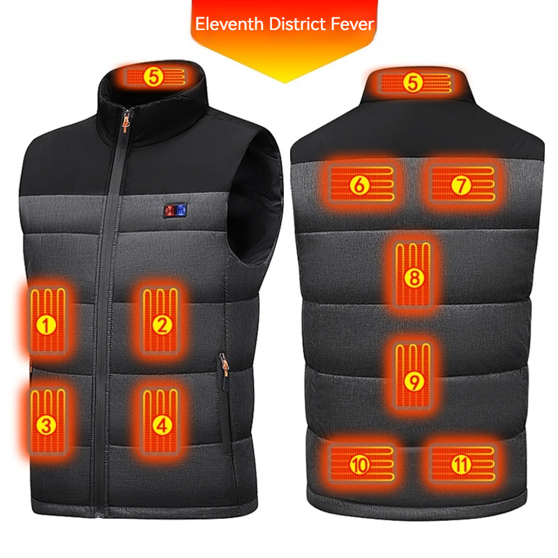 2025年新型加熱ベスト 男女兼用、11ゾーン電熱ジャケット - Heated Vest Battery のレビューと価格